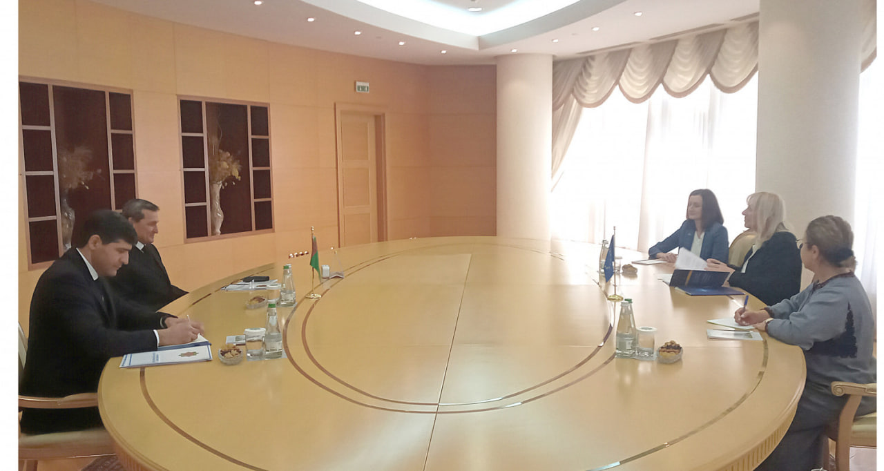 Turkmaniston tashqi ishlar vaziri Yevropa Ittifoqining yangi elchisi bilan uchrashdi