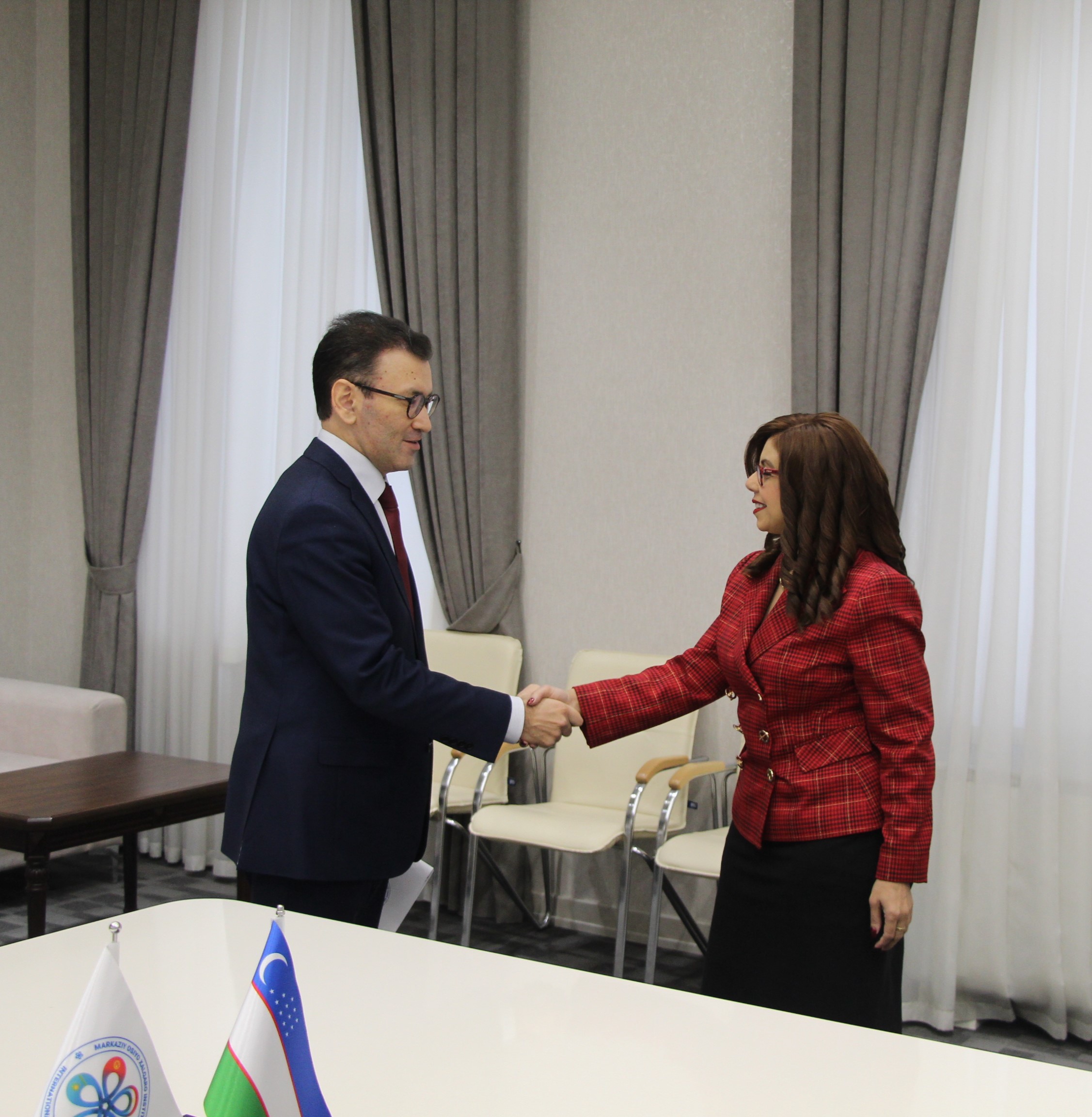 Misr elchisi Amira Fahmi bilan uchrashuv haqida