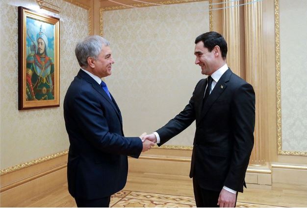 The President of Turkmenistan received the Chairman of the State Duma of Russia