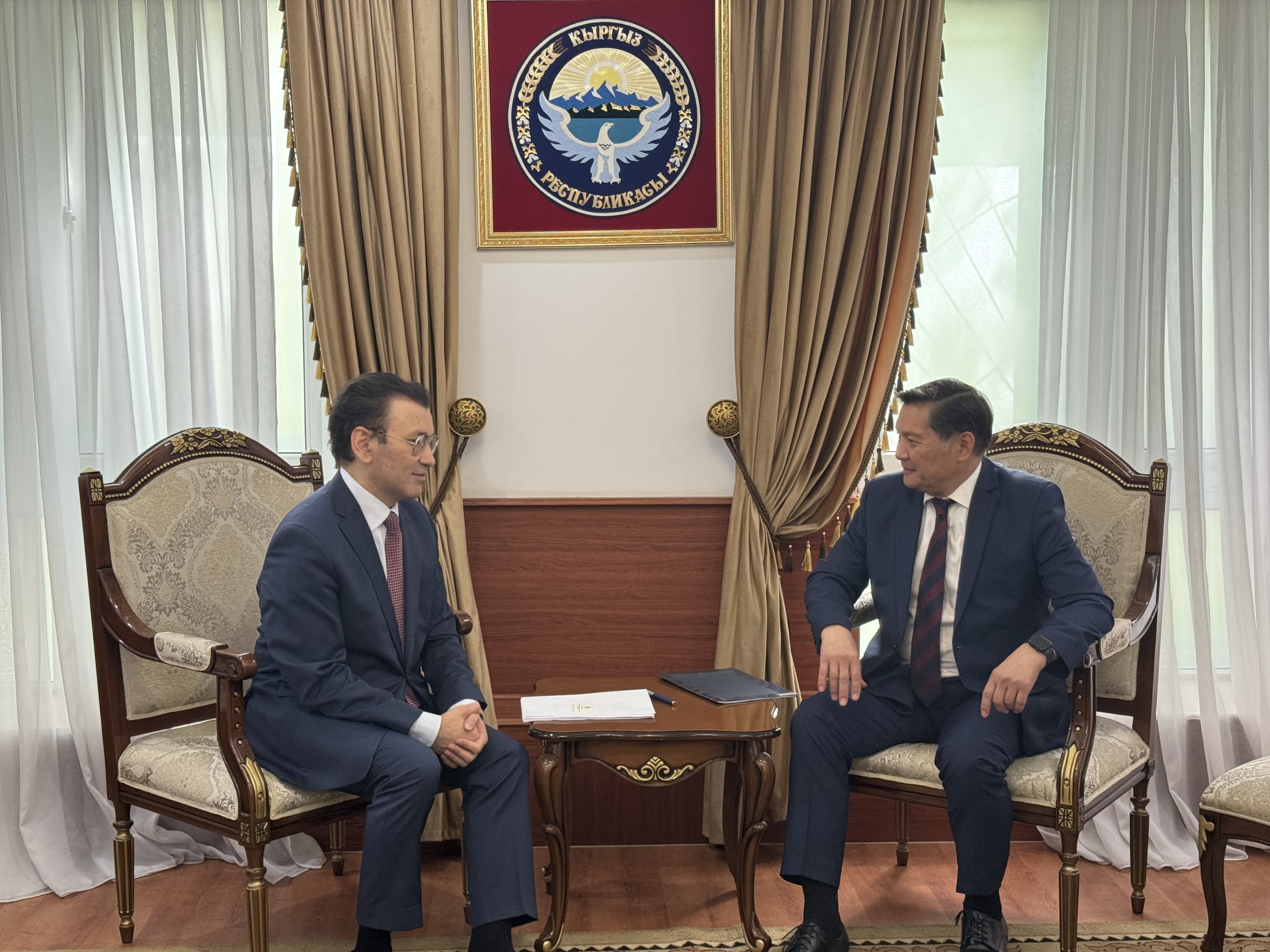 Директор МИЦА встретился в Бишкеке с первым заместителем иностранных дел Кыргызстана