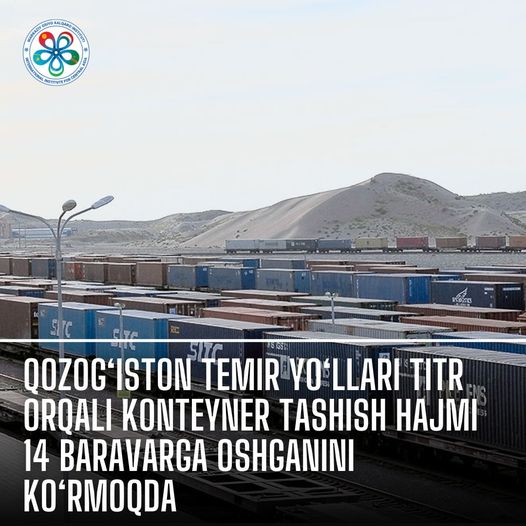 Kazakhstan Railways Sees 14-Fold Surge in Container Shipments via TITR